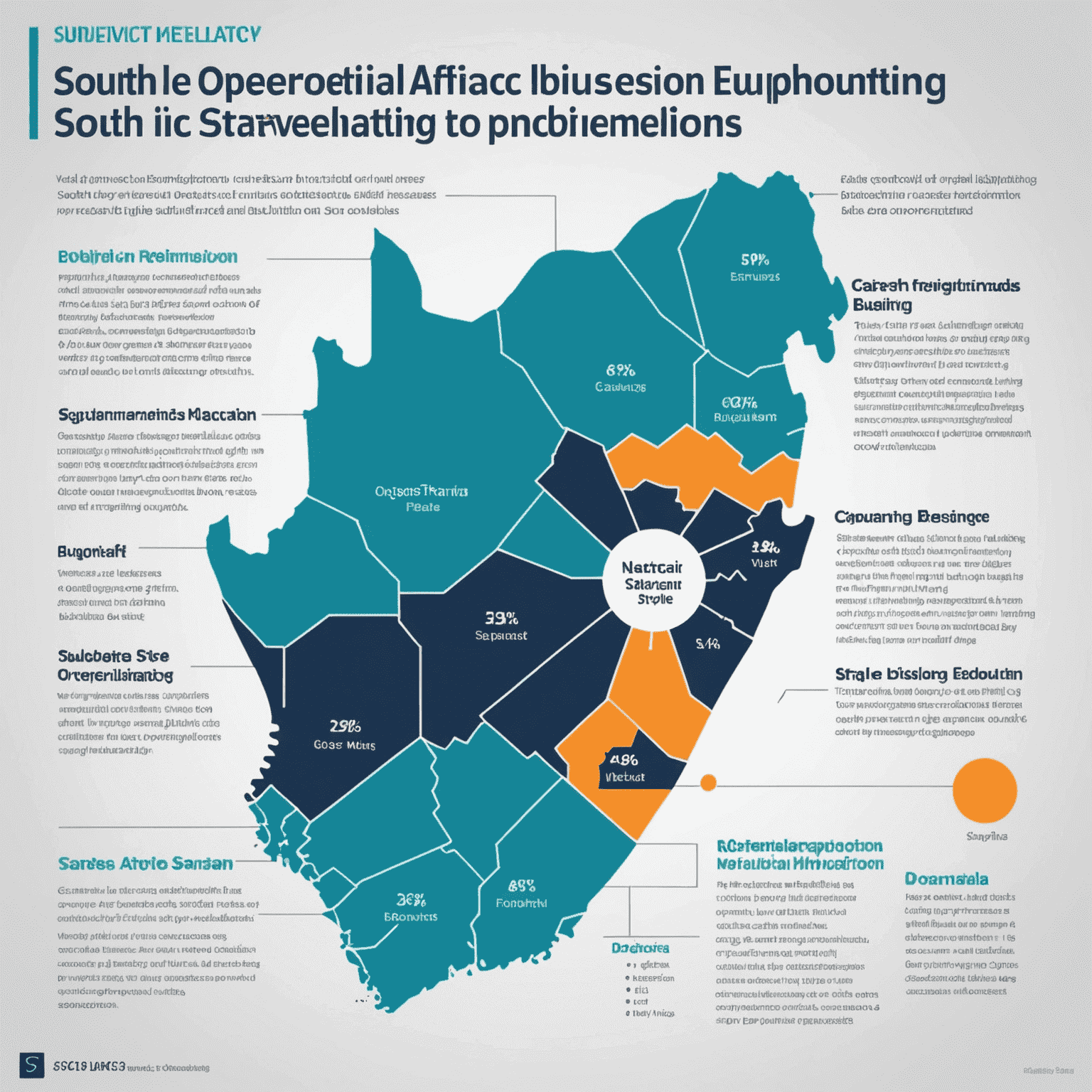 A graph showing improved operational efficiency in South African businesses after implementing strategy consulting recommendations